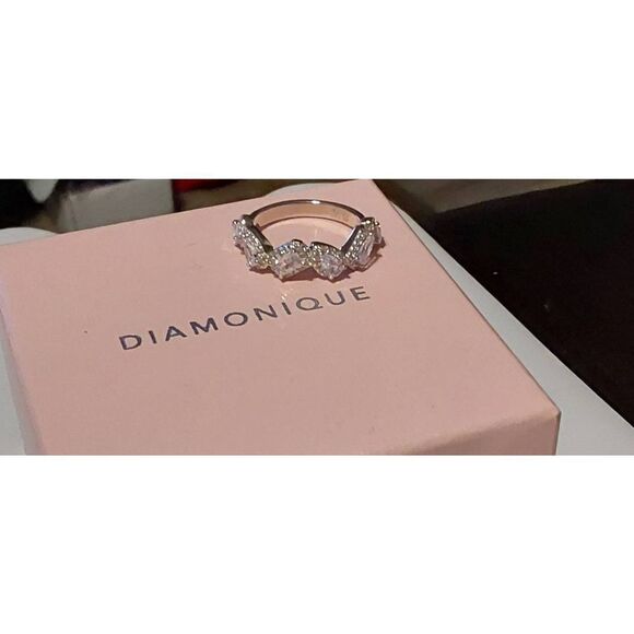 Diamonique Jewelry - New~Diamonique Fancy Cut Multi Shape Bridal/Anniversary Ring Sz 8